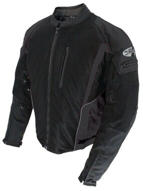 Joe Rocket Black Men's Mesh Riding Jacket